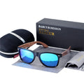 Polarized Bamboo Walnut Sunglasses with UV400 Protection