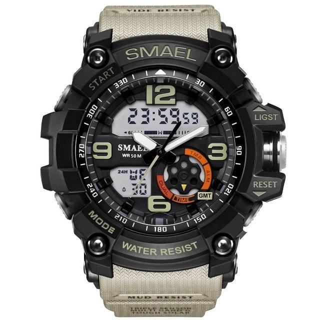 Professional Analog-Digital Sport Watch with Night Mode