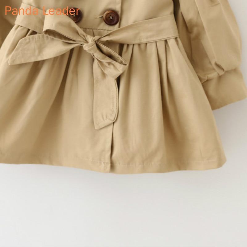 Classic Double-Breasted Cotton Windbreaker Jacket for Baby Girls