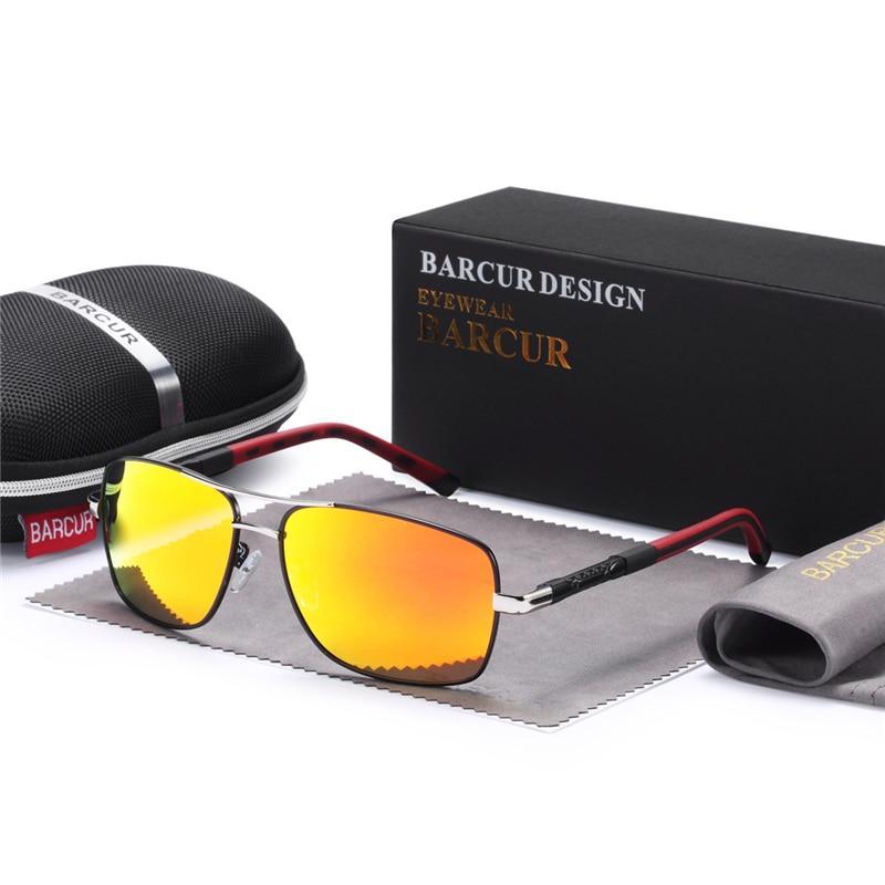 Men's Modern Business Polarized Sunglasses with UV400 Metal Frame