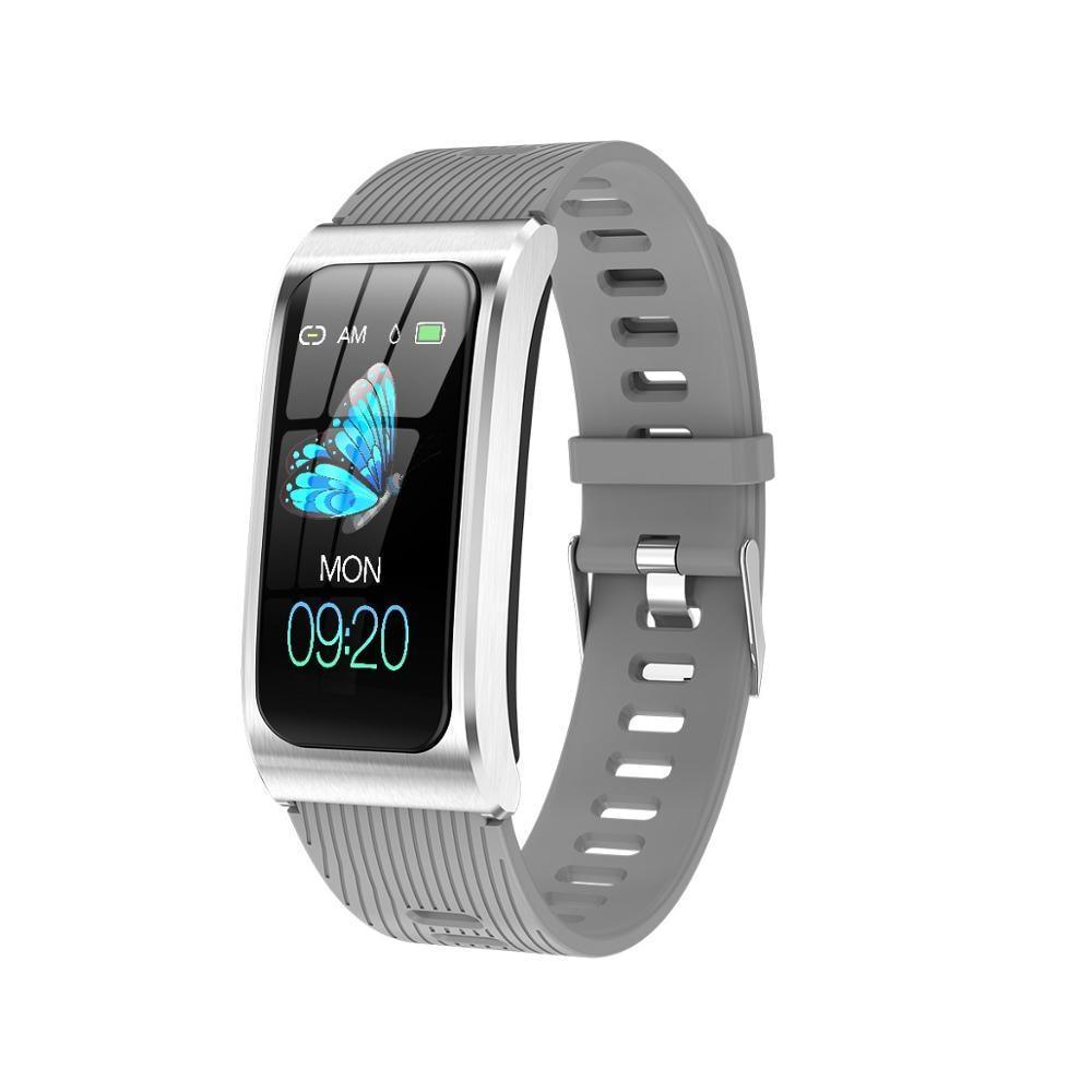 Luxury Metal Smart Watch 1.14" Fitness Tracker Heart Rate Monitor