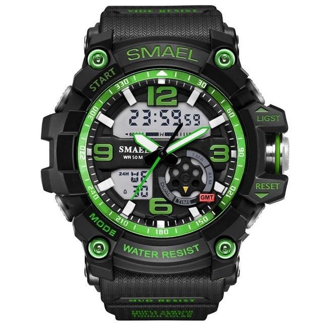 Professional Analog-Digital Sport Watch with Night Mode