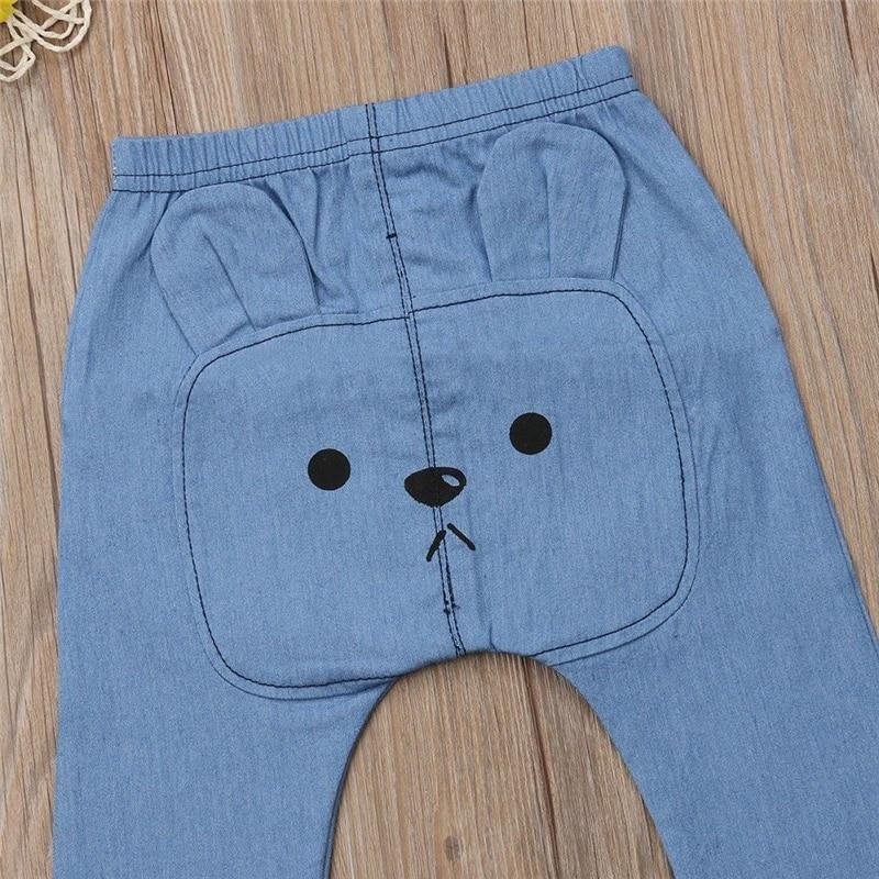 Unisex Baby Animal Print Pants Soft Cotton Casual Trousers