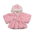 Baby Girls Reversible Rabbit Ear Cloak Coat Warm Winter Cape