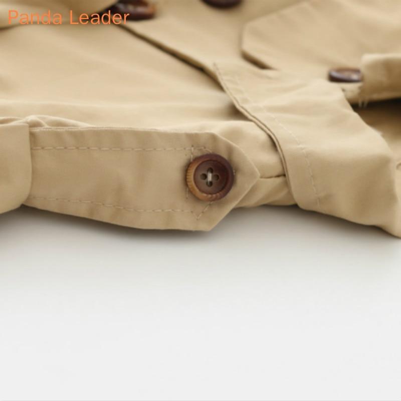 Classic Double-Breasted Cotton Windbreaker Jacket for Baby Girls