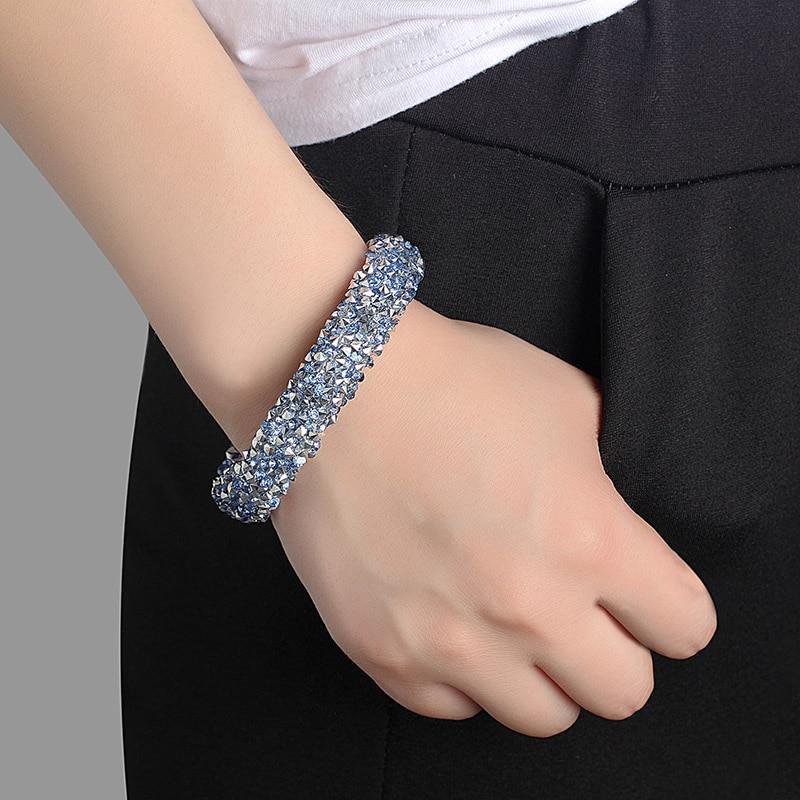Handmade Crystal Beaded Bracelet with Natural Hemp Cord