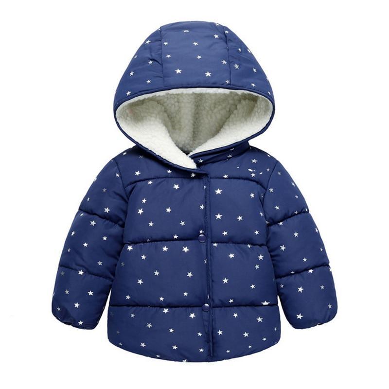 Floral Padded Hooded Jacket for Kids - Winter Warm Cotton Coat