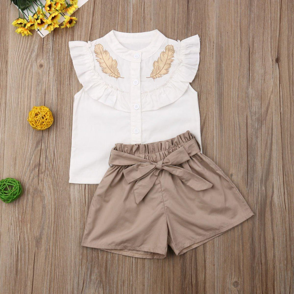 Baby Girls Striped Sling Summer Jumpsuit with Bow Details