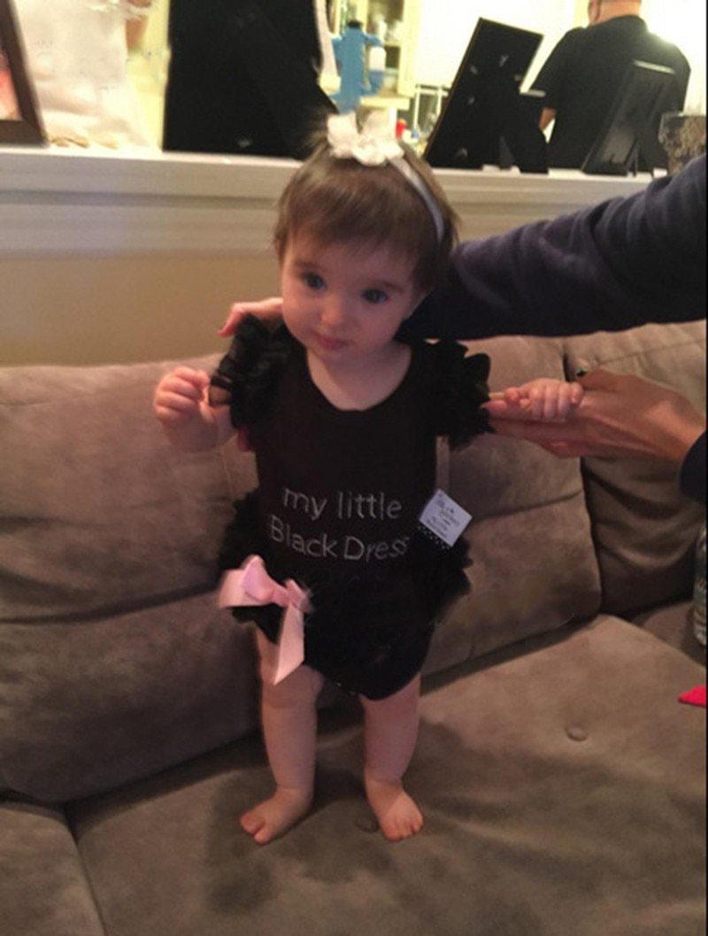 Infant Black Romper Sleeper Pajamas for Baby Girls and Boys