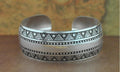 Vintage Tibetan Silver Floral and Animal Motif Cuff Bangle