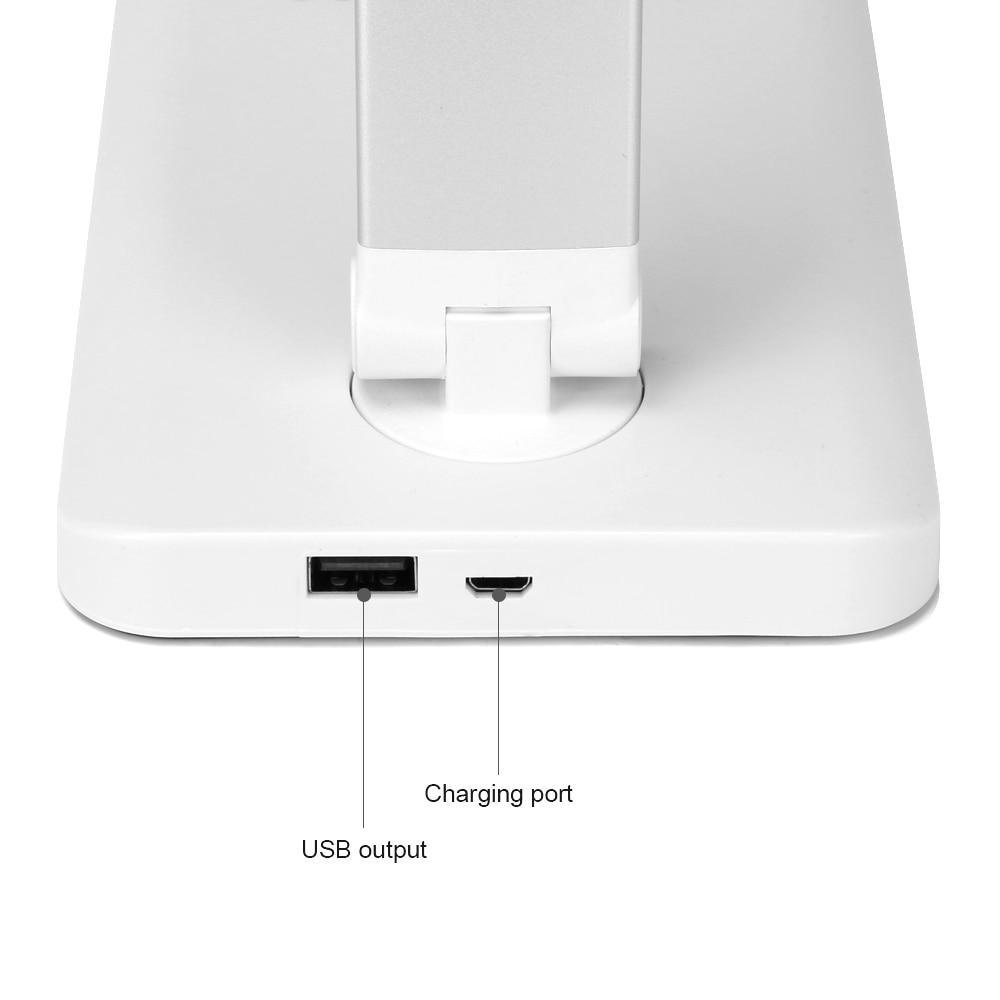 Minimalist Dimmable LED Desk Lamp with USB Charger & Timer