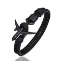 Minimalist Airplane Hook Rope Bracelet for Men and Women