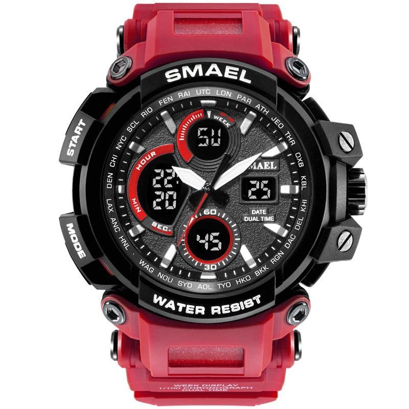 Men's Tactical Sport Watch 50M Waterproof Military Digital LED