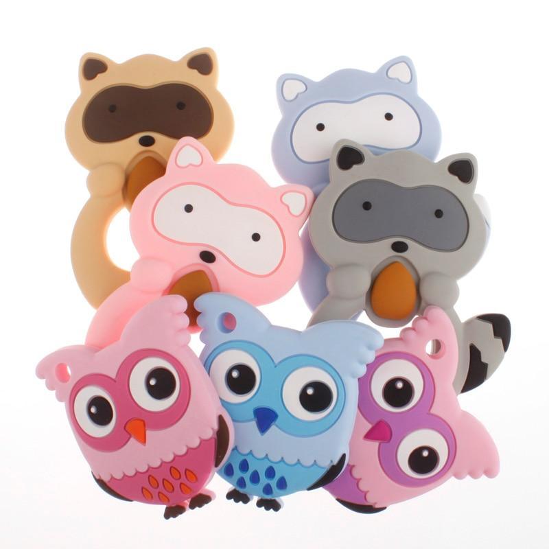 Cute Cartoon Animal Silicone Teethers - Unicorn, Koala & More