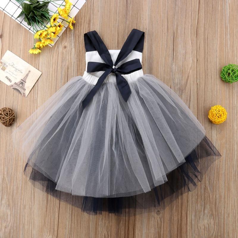 Baby Girl Halloween Striped Tulle Romper Dress Costume
