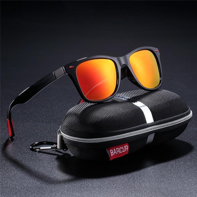Polarized Square Sunglasses UV400 Minimalist Retro Goggles