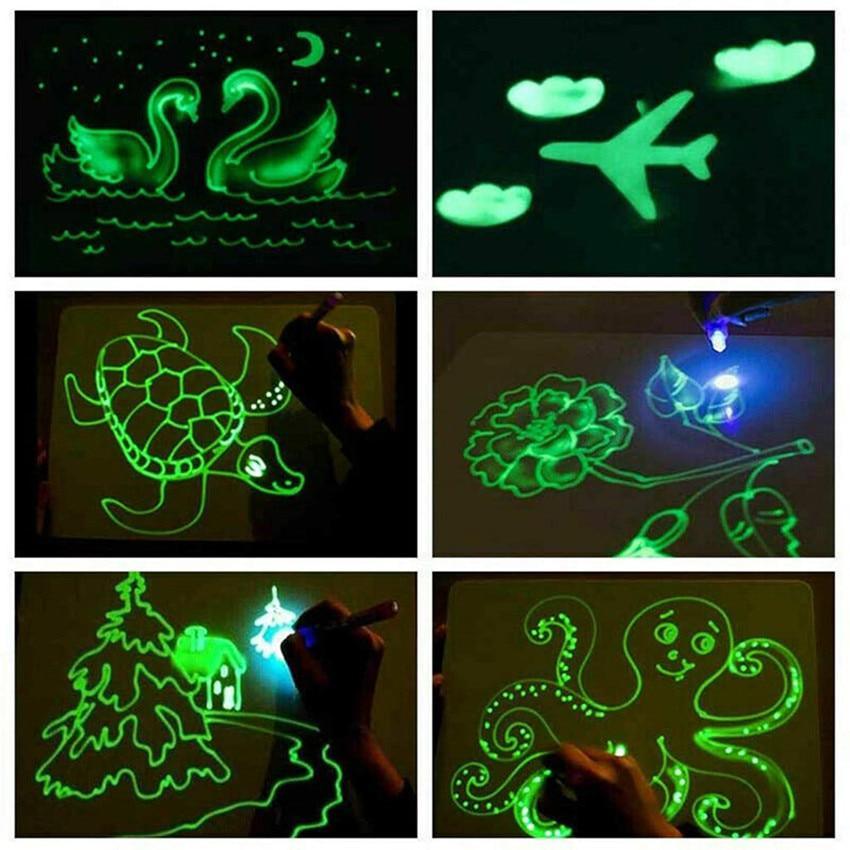LED Luminous Magic Drawing Tablet - A4/A3 Light Tracing Pad