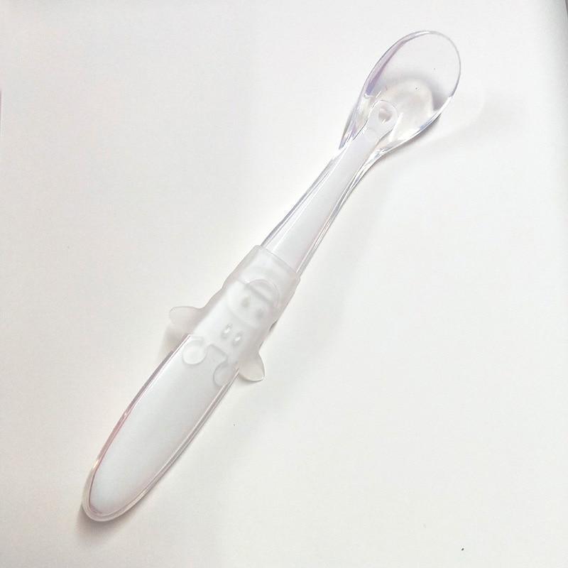 Soft Silicone Baby Training Spoon for Self-Feeding and Weaning