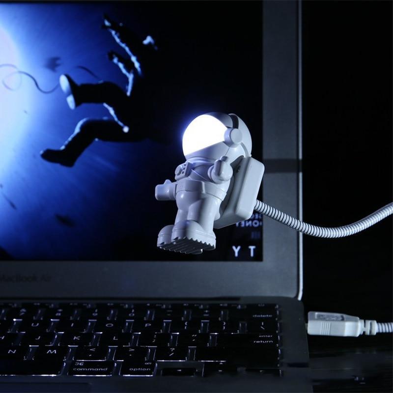 Modern LED Astronaut Desk Lamp with Flexible Gooseneck for Reading