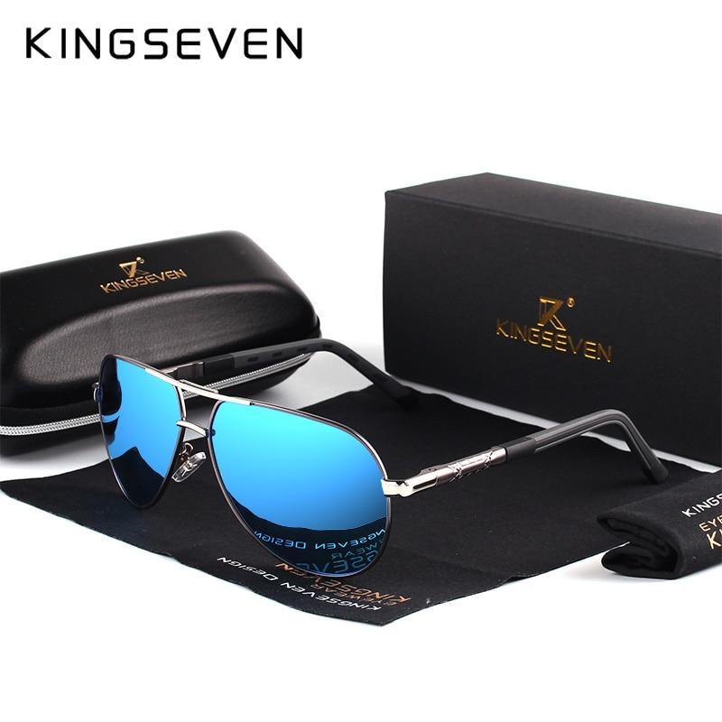 Retro Aviation Mirror Polarized Sunglasses for Men