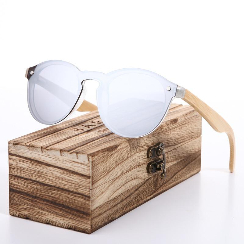 Luxury Cat Eye Sunglasses Bamboo Frame UV400 Protection Shades