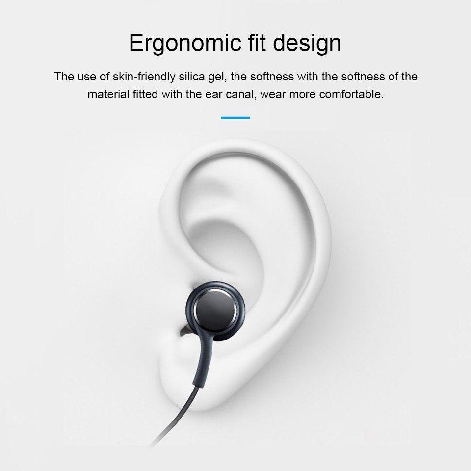 Stereo In-Ear Headphones with Mic & Noise Isolation - Black