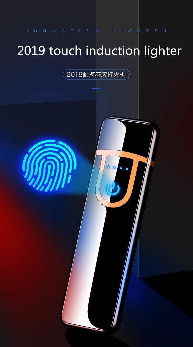 Luxury USB Rechargeable Electronic Lighter with Dragon Gravure