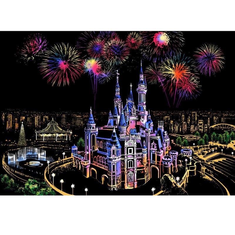 Magic Seascape Scratch Art Drawing Kit – Modern Creative Wall Art