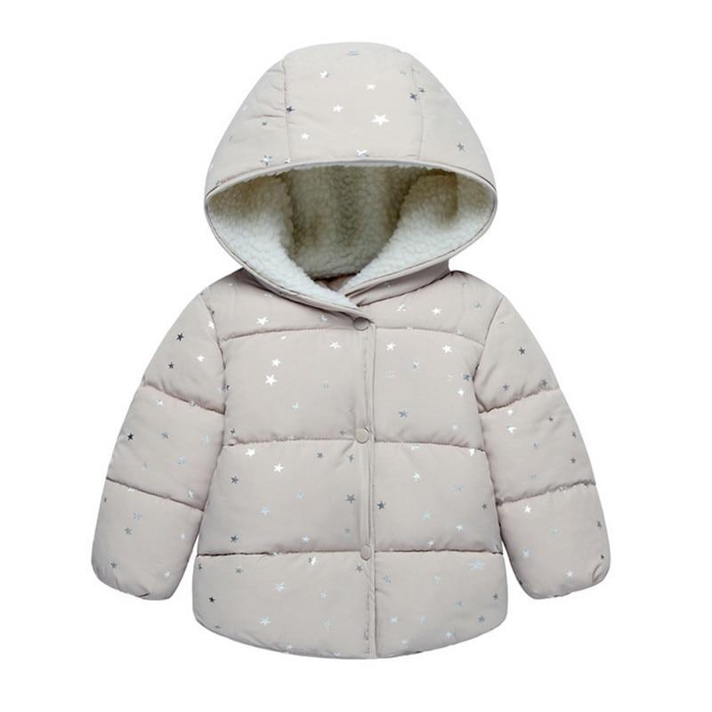 Floral Padded Hooded Jacket for Kids - Winter Warm Cotton Coat