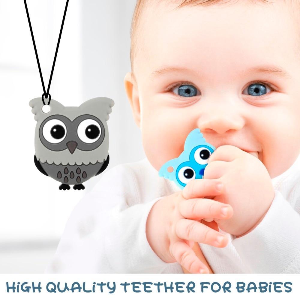 Cute Animal Silicone Teething Ring, BPA-Free Easy Grip Sensory Toy