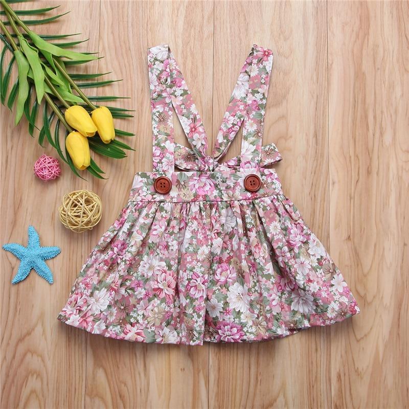 Floral Print Tutu Dress for Girls Sleeveless Vintage Lace Party Gown
