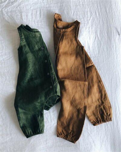 Unisex Corduroy Overall Romper Jumpsuit