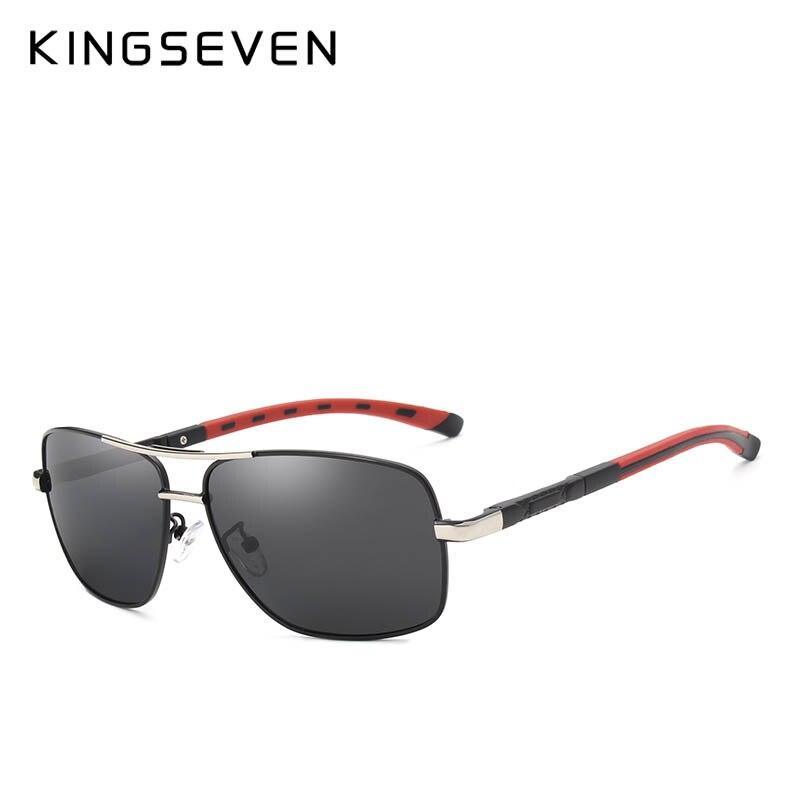 Men's Aluminum Magnesium Polarized Rectangular Sport Sunglasses