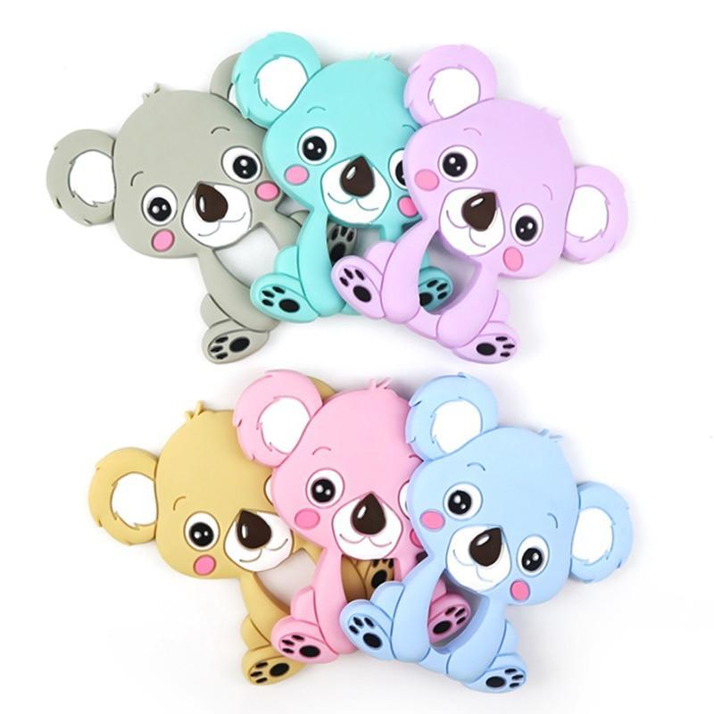 Baby Koala Silicone Teether Toy – Safe Non-Toxic Chewable Relief
