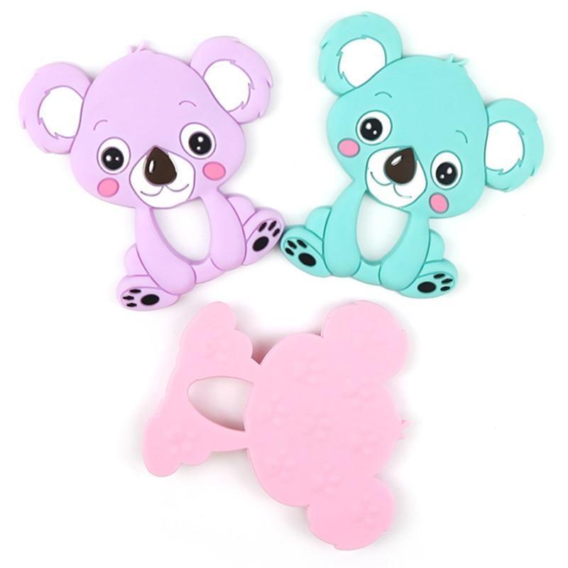 Baby Koala Silicone Teether Toy – Safe Non-Toxic Chewable Relief
