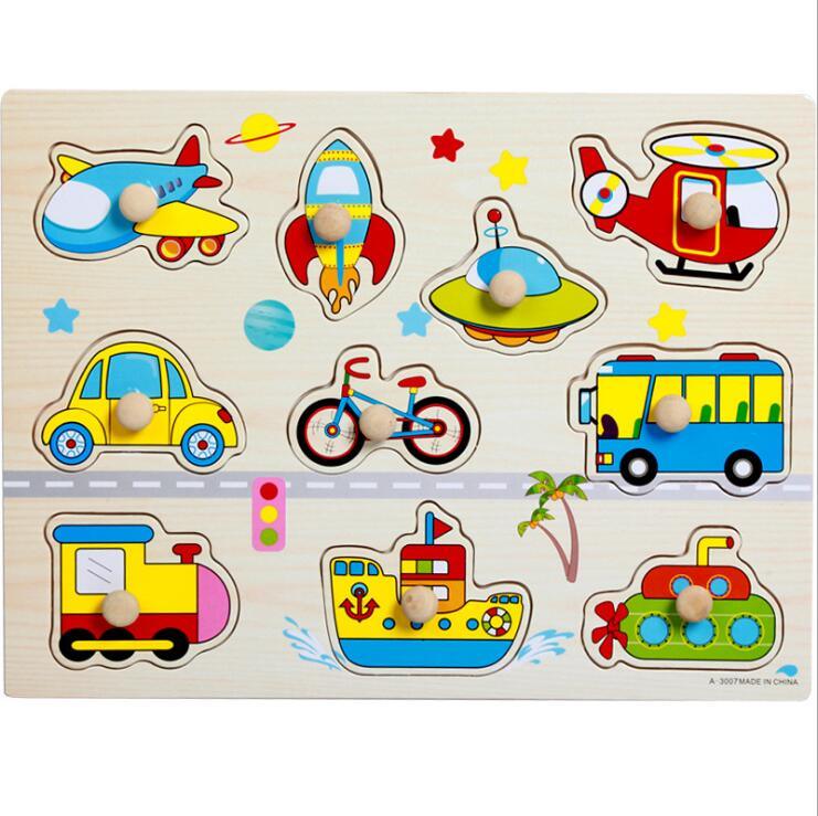 Wooden Educational Learning Puzzle Board for Toddlers & Kids