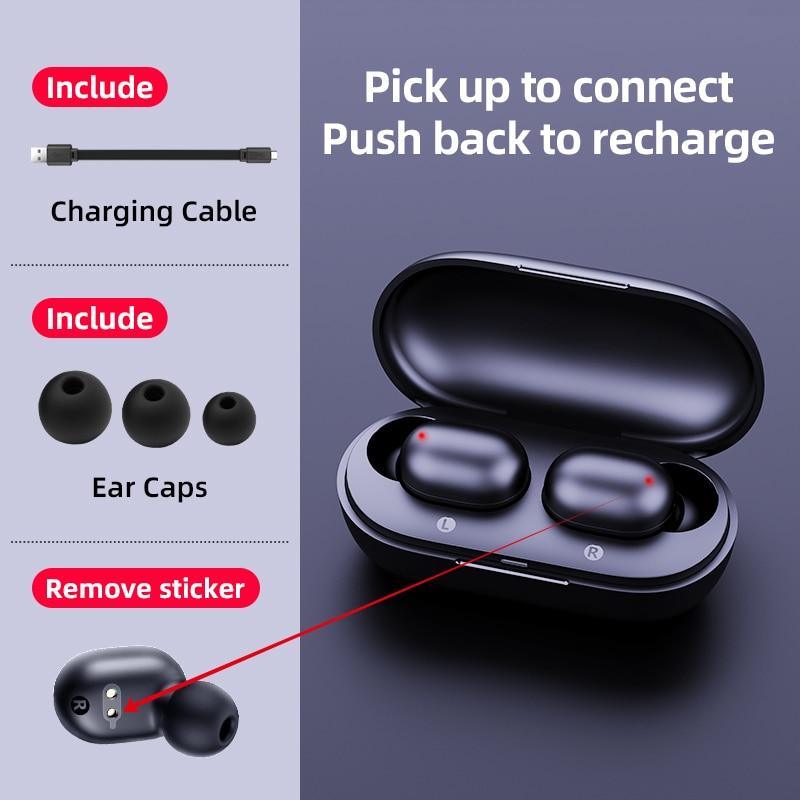 Wireless Bluetooth 5.0 Earphones with Noise Cancelling Touch Control