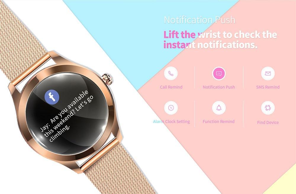 Luxury Pearl Smartwatch - Waterproof Fitness & Health Tracker