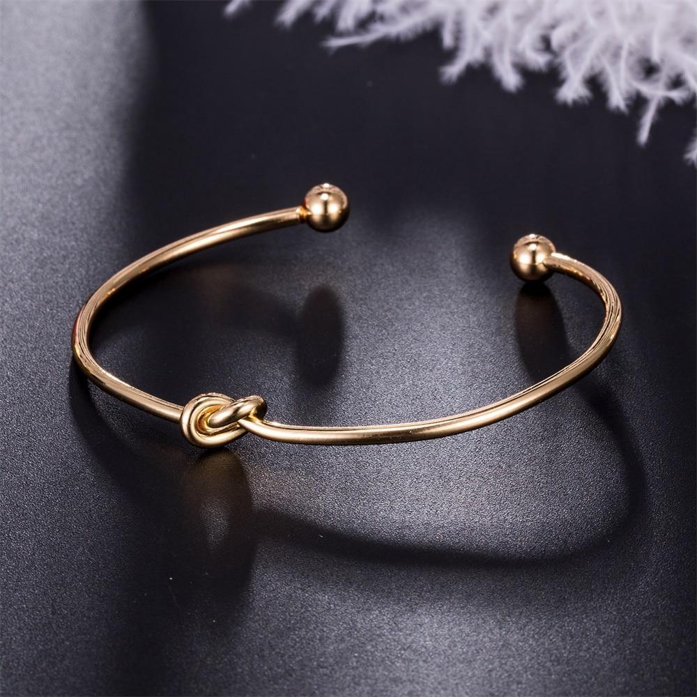 Adjustable Bohemian Gold-Tone Leaf Geometric Cuff Bangle