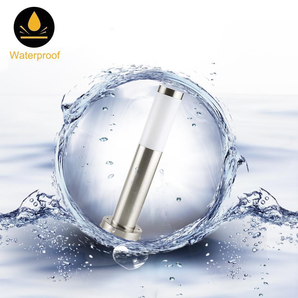 Modern Stainless Steel Solar LED Pathway Lamp – Minimalist Outdoor