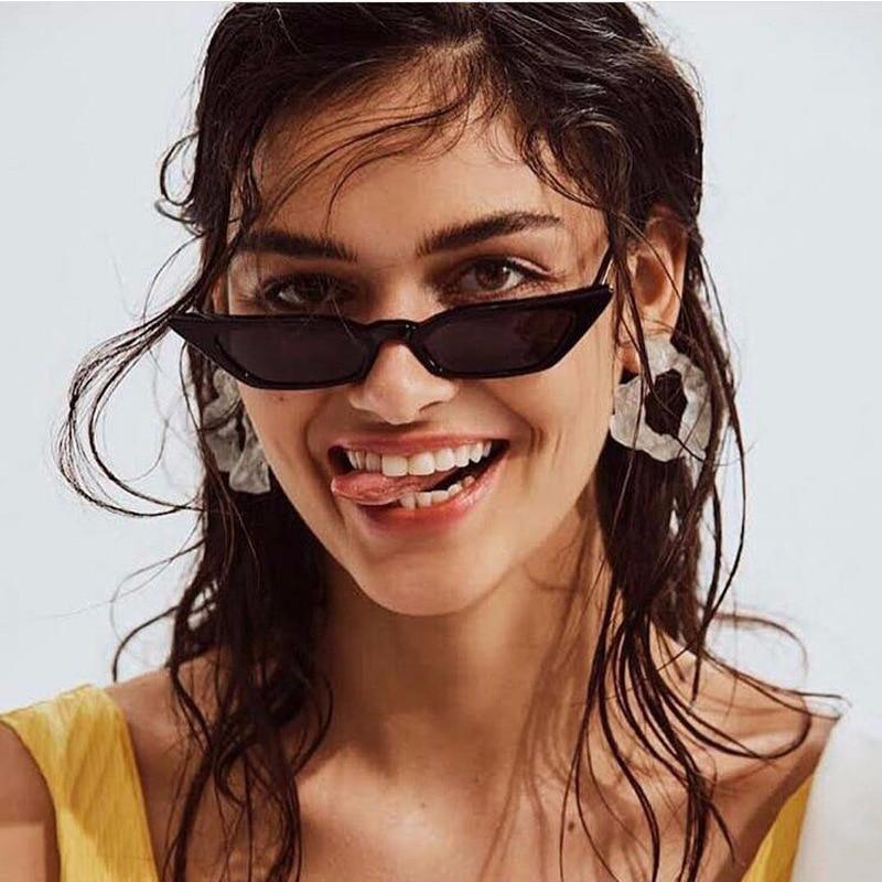 Vintage Small Cat Eye Sunglasses for Women Retro Designer Style