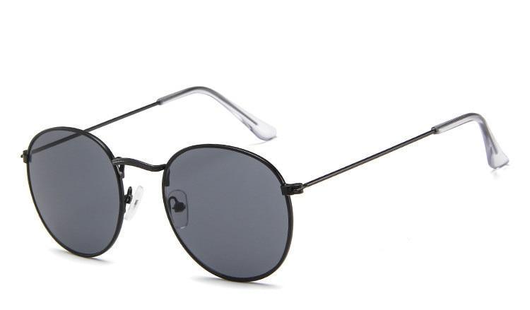 Vintage Oval Sunglasses Retro Slim Frame UV400 Eyewear