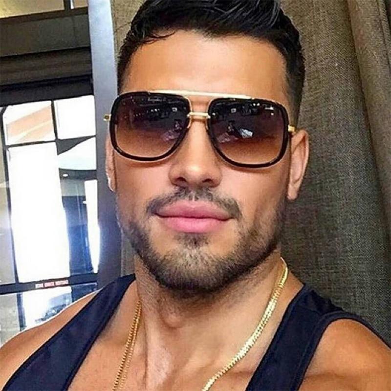 Luxury Square Gold Metal Unisex Sunglasses 2020 Edition