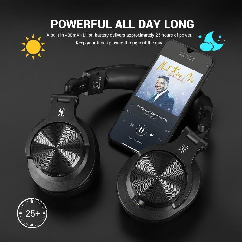 Professional Wireless Over-Ear Headphones with Noise Cancellation