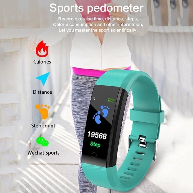 Minimalist Fitness Smartwatch with Heart Rate & Sleep Tracker
