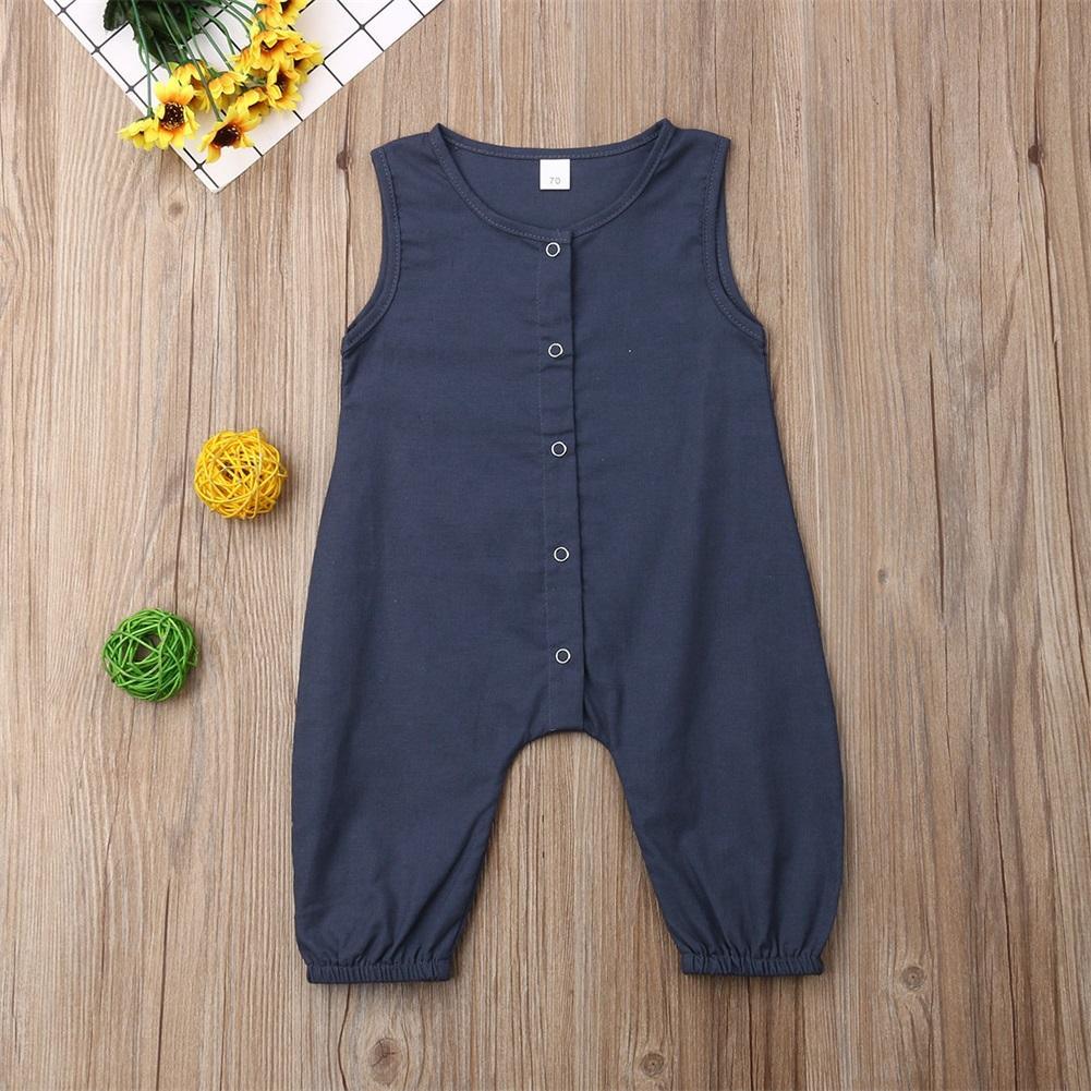 Unisex Corduroy Overall Romper Jumpsuit