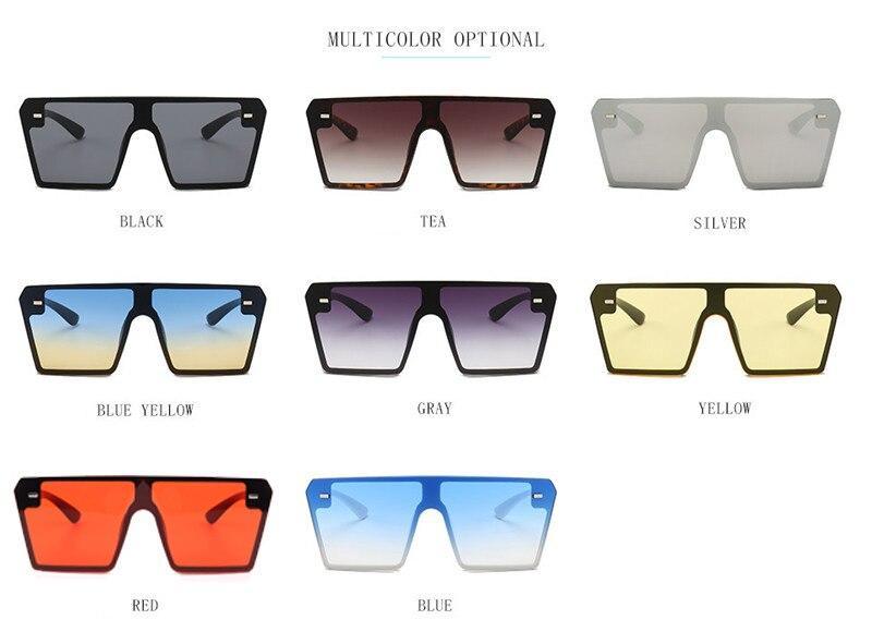 Modern Oversized Square Sunglasses with UV400 Protection