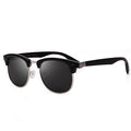 Retro Polarized UV400 Square Sunglasses Metal Frame Unisex