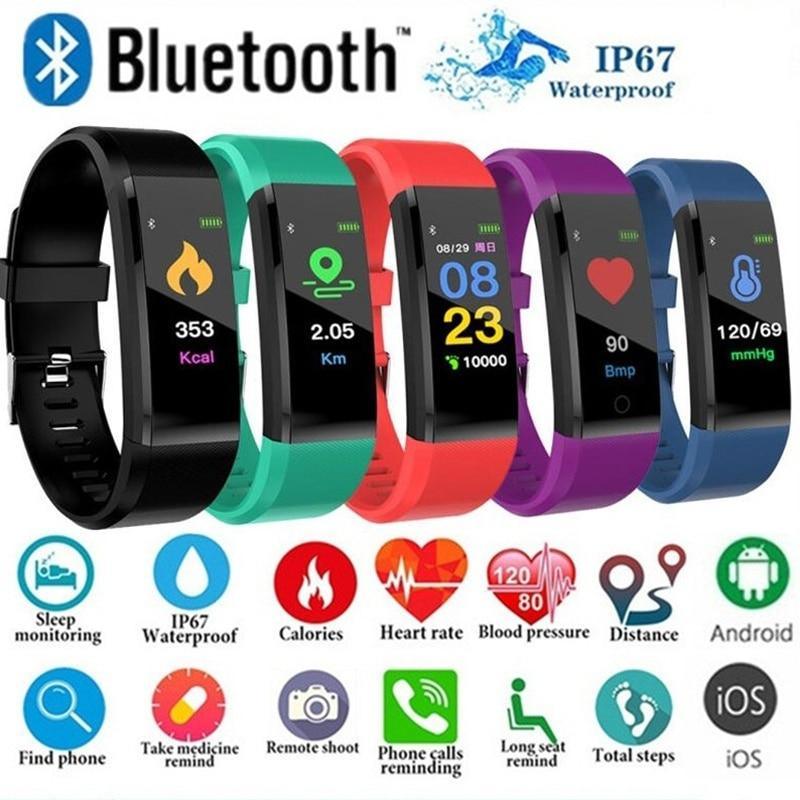 Minimalist Fitness Smartwatch with Heart Rate & Sleep Tracker