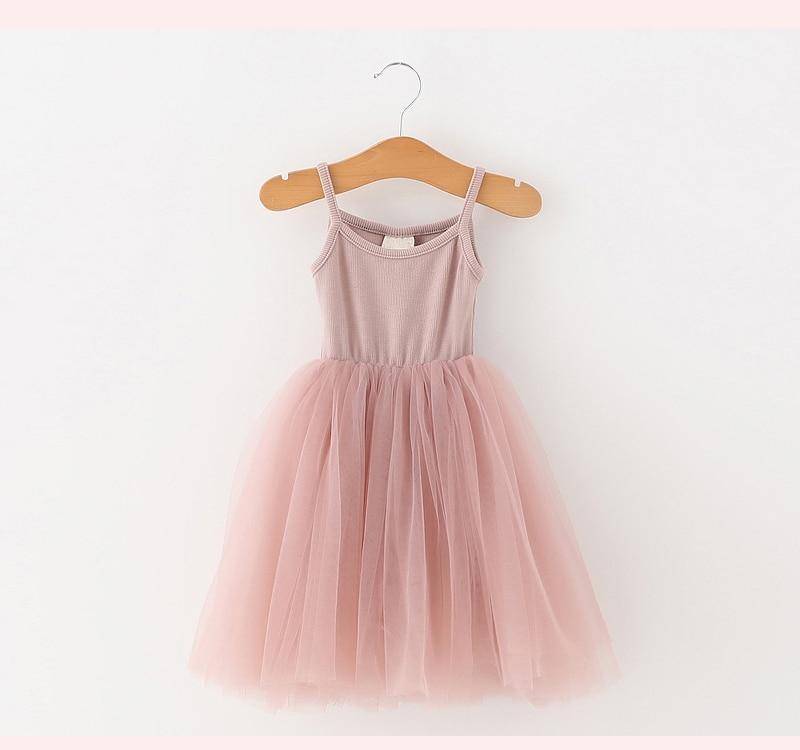 Baby Girl Ballet Tulle Dress - Romantic Sleeveless A-Line Gown
